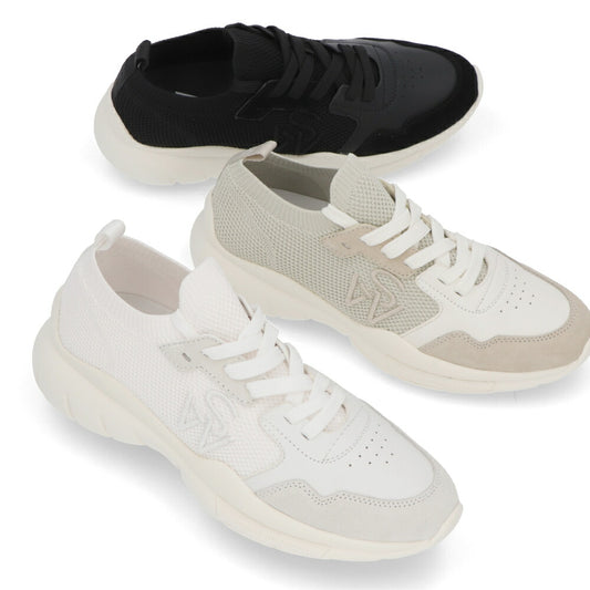 スチュアートワイツマン STUART WEITZMAN シューズ スニーカー レディース 5050 SNEAKER ブラック ホワイト ベージュ 合成繊維 厚底スニーカー ロゴ SH301