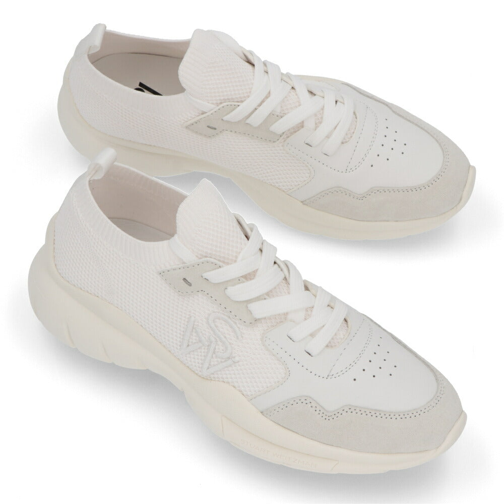 スチュアートワイツマン STUART WEITZMAN シューズ スニーカー レディース 5050 SNEAKER ブラック ホワイト ベージュ 合成繊維 厚底スニーカー ロゴ SH301