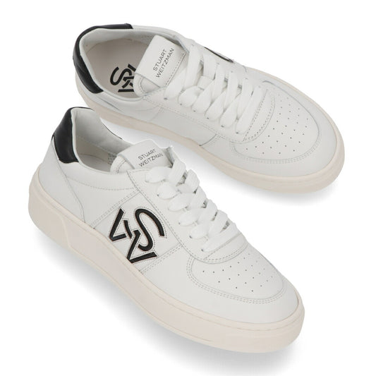スチュアートワイツマン STUART WEITZMAN シューズ スニーカー レディース SW CRTSDE LGO SNR ホワイト レザー ロゴ 厚底スニーカー フラットスニーカー SH305