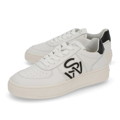 スチュアートワイツマン STUART WEITZMAN シューズ スニーカー レディース SW CRTSDE LGO SNR ホワイト レザー ロゴ 厚底スニーカー フラットスニーカー SH305