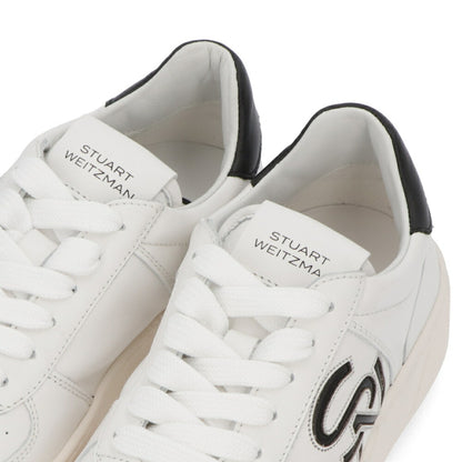 スチュアートワイツマン STUART WEITZMAN シューズ スニーカー レディース SW CRTSDE LGO SNR ホワイト レザー ロゴ 厚底スニーカー フラットスニーカー SH305