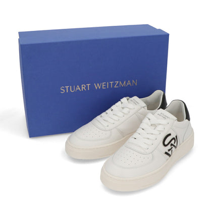 スチュアートワイツマン STUART WEITZMAN シューズ スニーカー レディース SW CRTSDE LGO SNR ホワイト レザー ロゴ 厚底スニーカー フラットスニーカー SH305