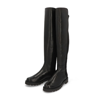 スチュアートワイツマン STUART WEITZMAN シューズ ブーツ レディース 5050 LIFT ブラック レザー レザーシューズ シンプル ロゴ ロングブーツ S0387