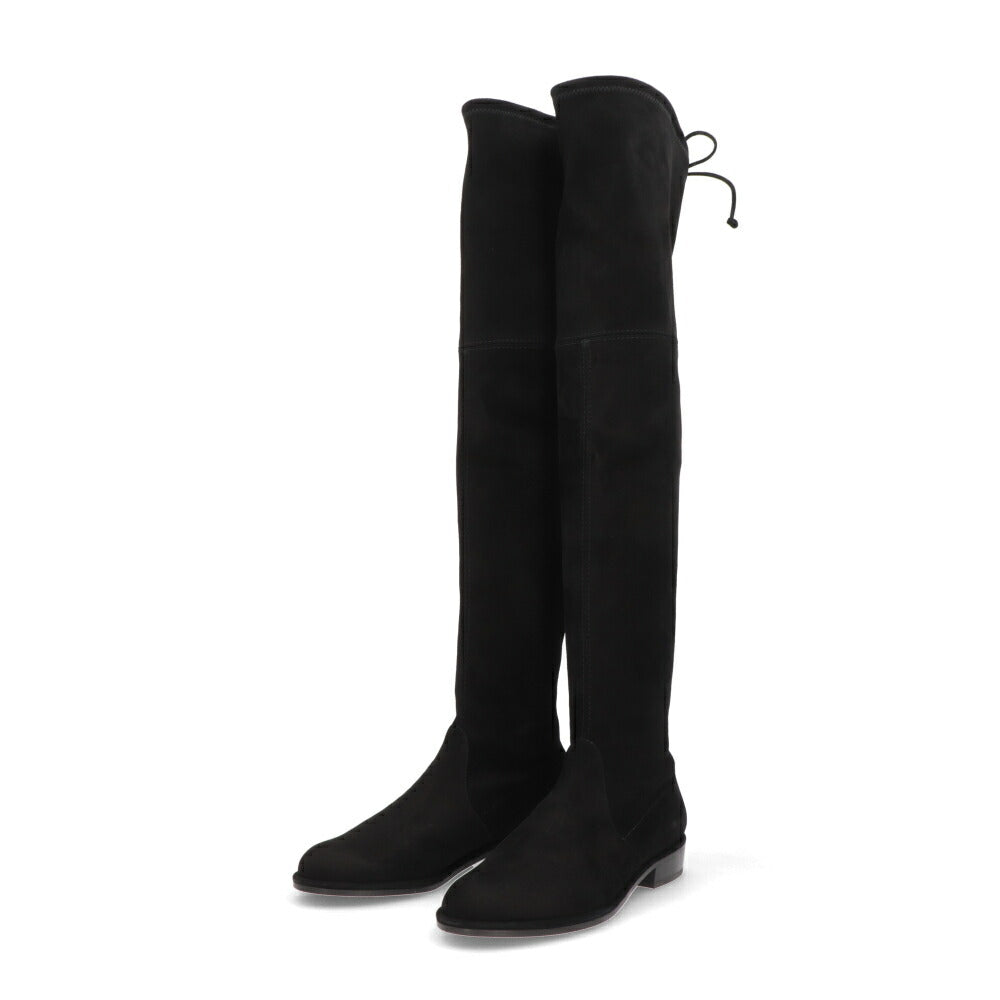 スチュアートワイツマン STUART WEITZMAN シューズ ブーツ レディース LOWLAND ブラック スエード レザーシューズ リボン シンプル ロングブーツ S2167