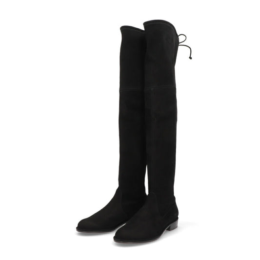 スチュアートワイツマン STUART WEITZMAN シューズ ブーツ レディース LOWLAND ブラック スエード レザーシューズ リボン シンプル ロングブーツ S2167