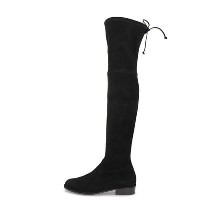 スチュアートワイツマン STUART WEITZMAN シューズ ブーツ レディース LOWLAND ブラック スエード レザーシューズ リボン シンプル ロングブーツ S2167