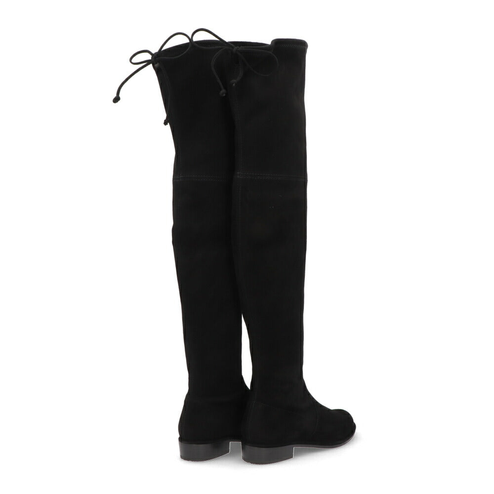 スチュアートワイツマン STUART WEITZMAN シューズ ブーツ レディース LOWLAND ブラック スエード レザーシューズ リボン シンプル ロングブーツ S2167