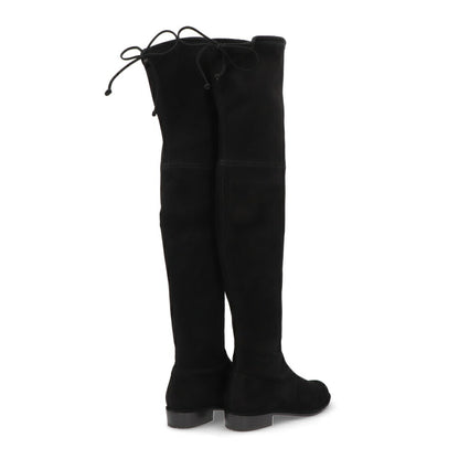 スチュアートワイツマン STUART WEITZMAN シューズ ブーツ レディース LOWLAND ブラック スエード レザーシューズ リボン シンプル ロングブーツ S2167
