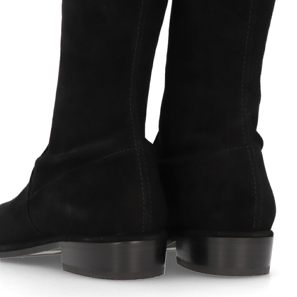 スチュアートワイツマン STUART WEITZMAN シューズ ブーツ レディース LOWLAND ブラック スエード レザーシューズ リボン シンプル ロングブーツ S2167