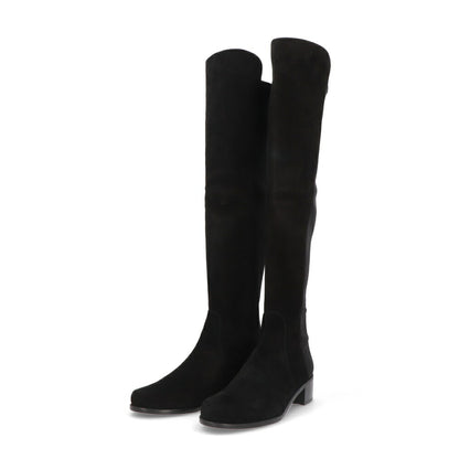 スチュアートワイツマン STUART WEITZMAN シューズ ブーツ レディース RESERVE ブラック スエード レザーシューズ シンプル ヒール ロングブーツ S4464