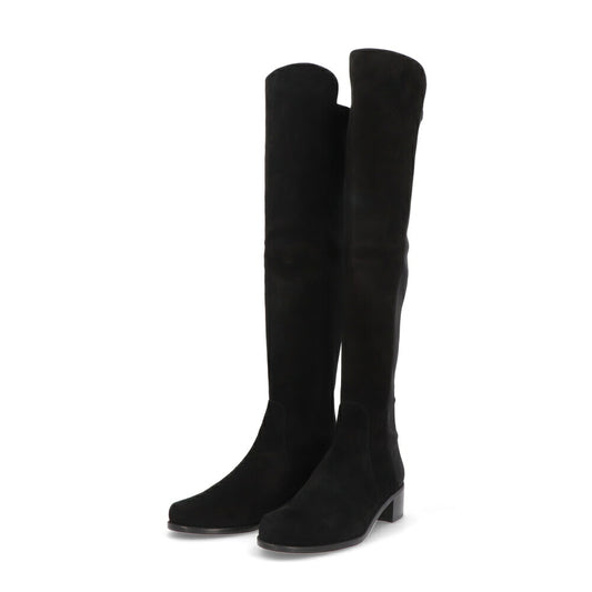 スチュアートワイツマン STUART WEITZMAN シューズ ブーツ レディース RESERVE ブラック スエード レザーシューズ シンプル ヒール ロングブーツ S4464