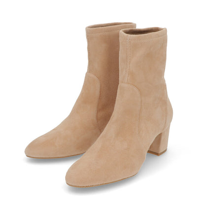 スチュアートワイツマン STUART WEITZMAN シューズ ブーツ レディース YULIANA 60 ベージュ ブラック スエード ヒール 無地 シンプル レザーシューズ ショートブーツ S6276