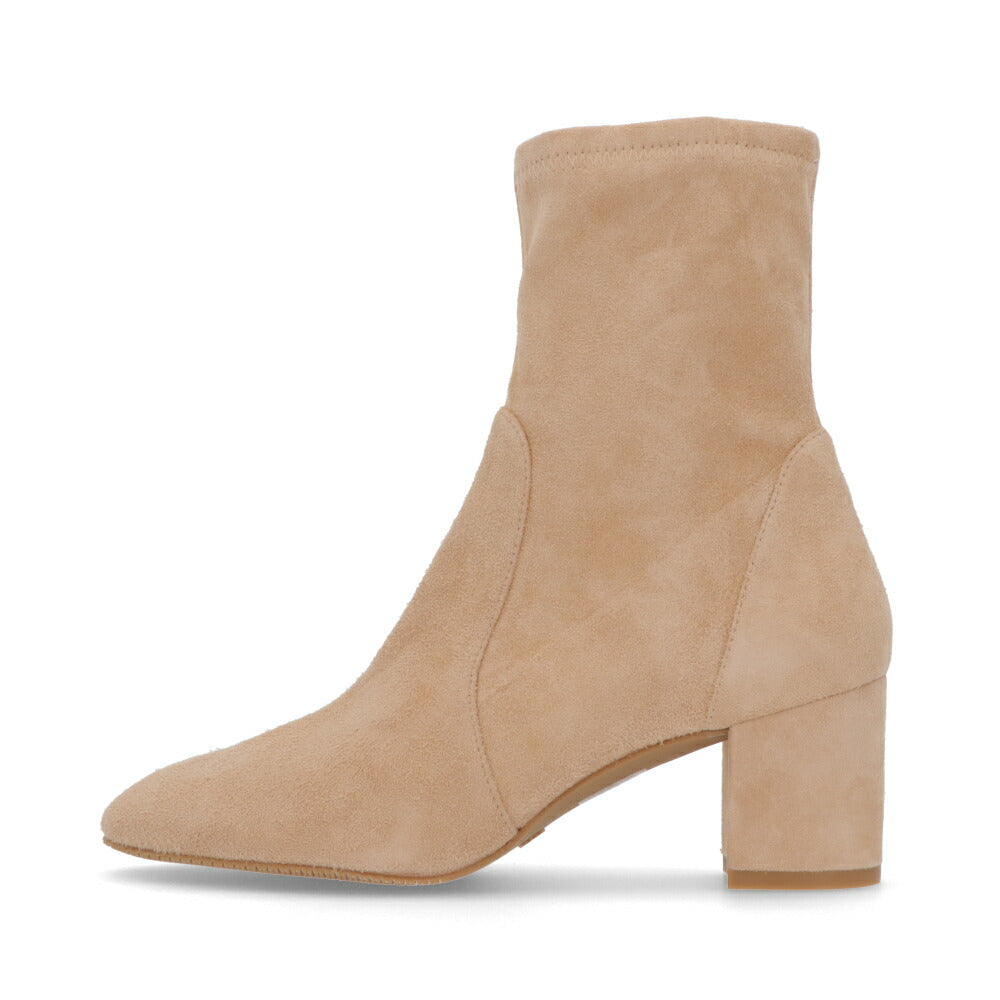 スチュアートワイツマン STUART WEITZMAN シューズ ブーツ レディース YULIANA 60 ベージュ ブラック スエード ヒール 無地 シンプル レザーシューズ ショートブーツ S6276
