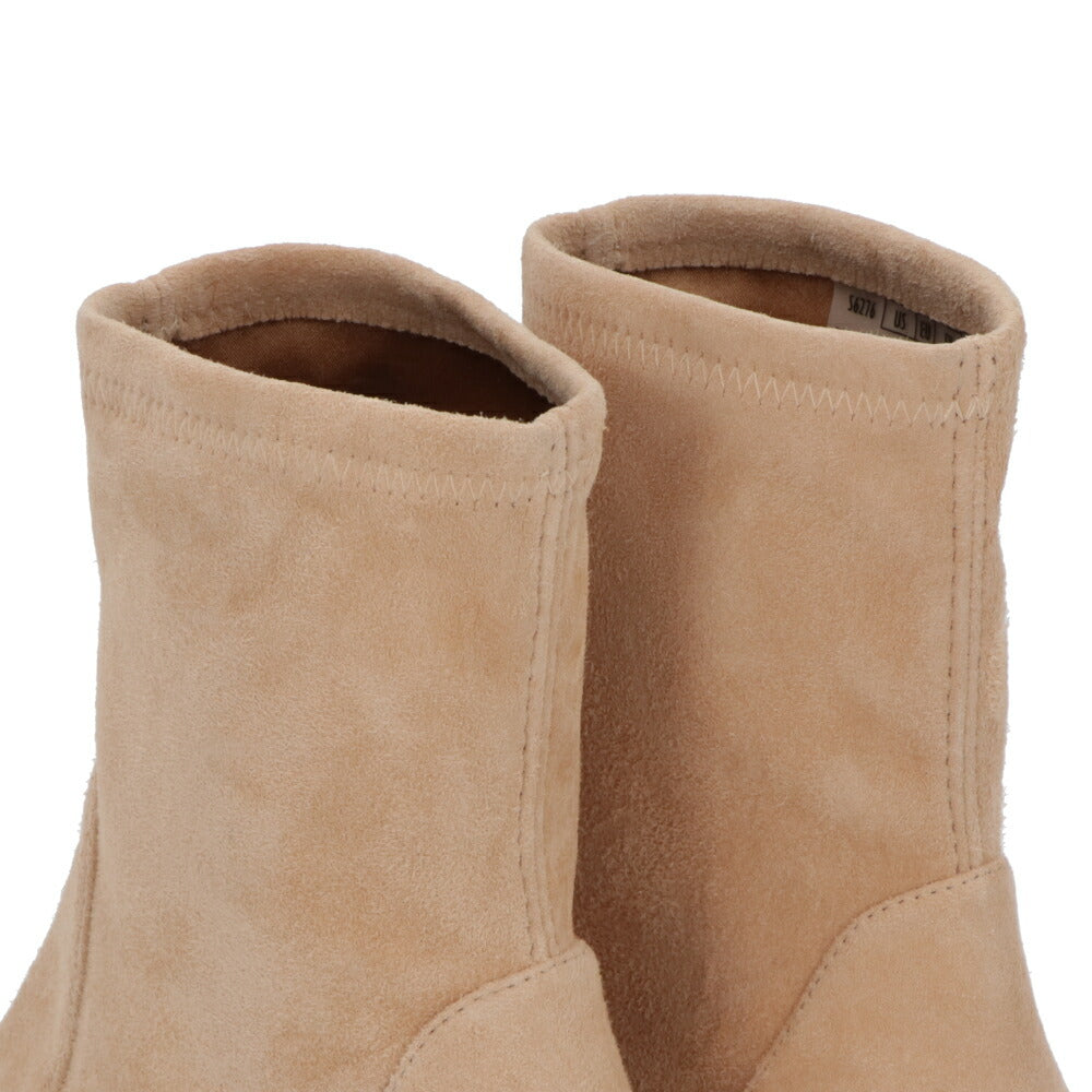 スチュアートワイツマン STUART WEITZMAN シューズ ブーツ レディース YULIANA 60 ベージュ ブラック スエード ヒール 無地 シンプル レザーシューズ ショートブーツ S6276