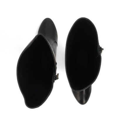 スチュアートワイツマン STUART WEITZMAN シューズ ブーツ レディース YULIANA 60 KNEE-HI ブラック レザー レザーシューズ シンプル 無地 ロングブーツ SC707