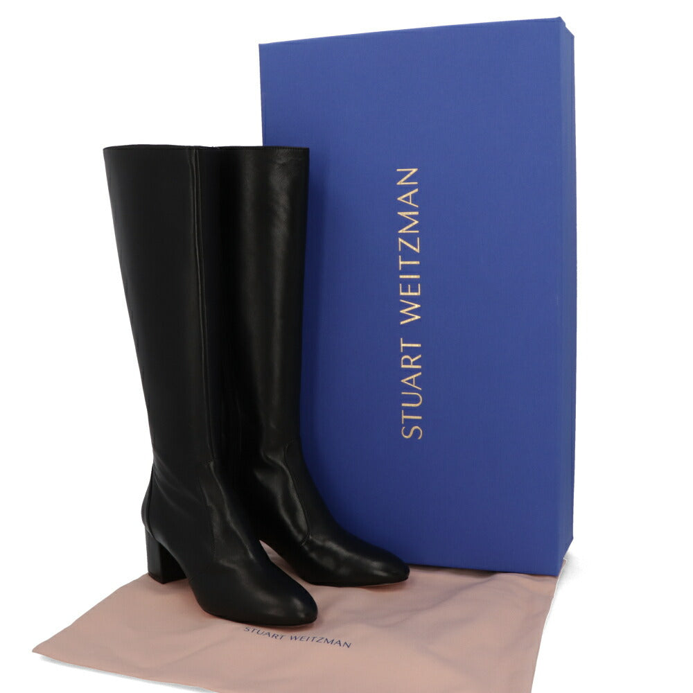 スチュアートワイツマン STUART WEITZMAN シューズ ブーツ レディース YULIANA 60 KNEE-HI ブラック レザー レザーシューズ シンプル 無地 ロングブーツ SC707