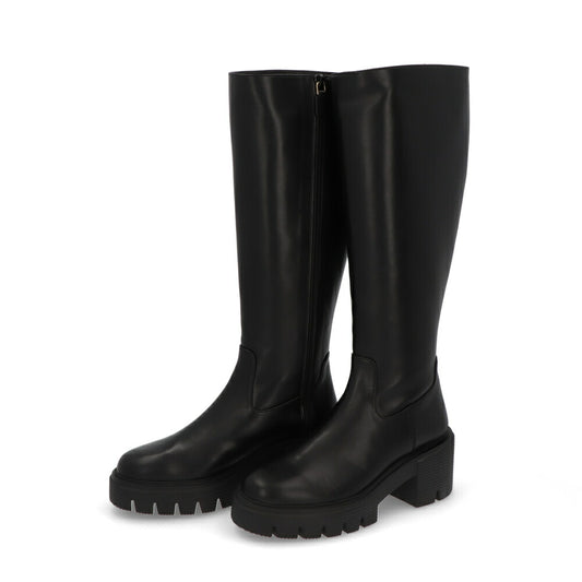 スチュアートワイツマン STUART WEITZMAN シューズ ブーツ レディース SOHO KNEE-HIGH BOOT ブラック レザー ヒール ロゴ シンプル ロングブーツ SC725
