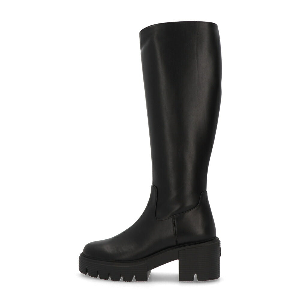 スチュアートワイツマン STUART WEITZMAN シューズ ブーツ レディース SOHO KNEE-HIGH BOOT ブラック レザー ヒール ロゴ シンプル ロングブーツ SC725