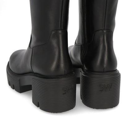 スチュアートワイツマン STUART WEITZMAN シューズ ブーツ レディース SOHO KNEE-HIGH BOOT ブラック レザー ヒール ロゴ シンプル ロングブーツ SC725