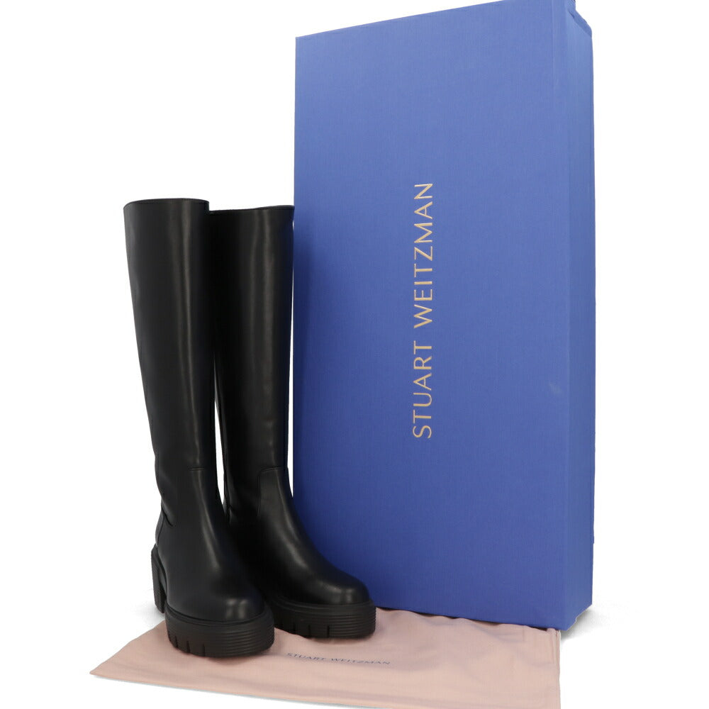 スチュアートワイツマン STUART WEITZMAN シューズ ブーツ レディース SOHO KNEE-HIGH BOOT ブラック レザー ヒール ロゴ シンプル ロングブーツ SC725