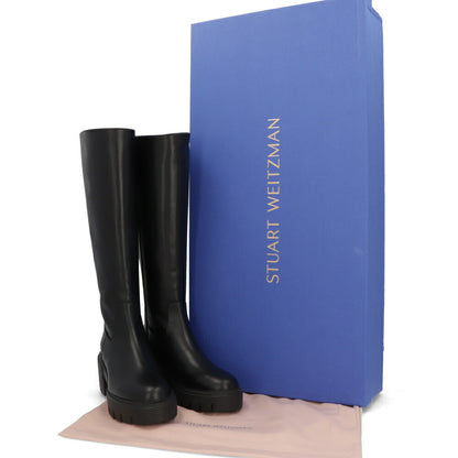 スチュアートワイツマン STUART WEITZMAN シューズ ブーツ レディース SOHO KNEE-HIGH BOOT ブラック レザー ヒール ロゴ シンプル ロングブーツ SC725