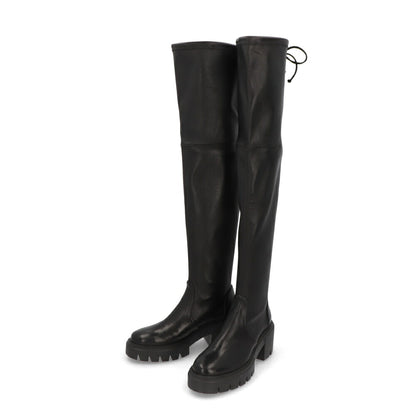 スチュアートワイツマン STUART WEITZMAN シューズ ブーツ レディース SOHOLAND BOOT ブラック レザー リボン レザーシューズ ロゴ ロングブーツ SC731