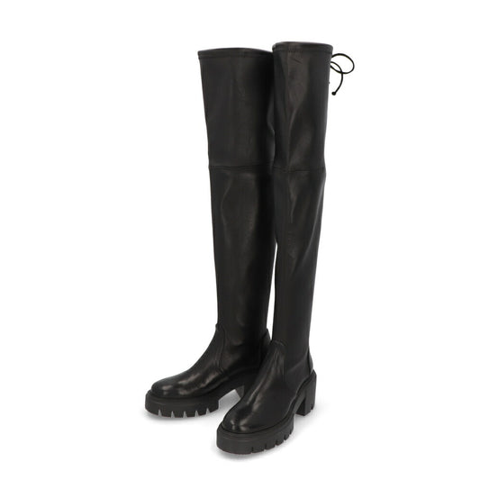 スチュアートワイツマン STUART WEITZMAN シューズ ブーツ レディース SOHOLAND BOOT ブラック レザー リボン レザーシューズ ロゴ ロングブーツ SC731