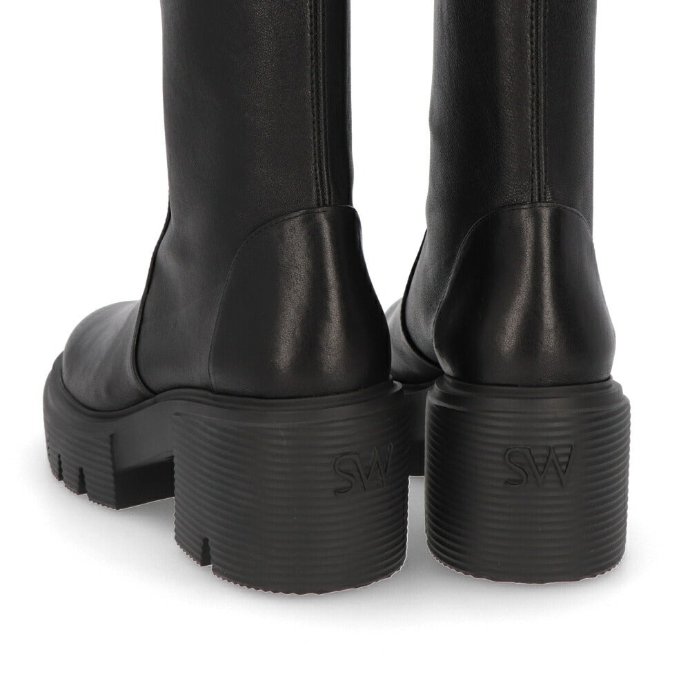 スチュアートワイツマン STUART WEITZMAN シューズ ブーツ レディース SOHOLAND BOOT ブラック レザー リボン レザーシューズ ロゴ ロングブーツ SC731