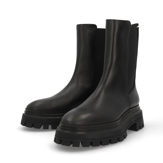 スチュアートワイツマン STUART WEITZMAN シューズ ブーツ レディース BEDFORD BOOTIE ブラック レザー サイドゴアブーツ 厚底ブーツ 無地 シンプル ショートブーツ SC754