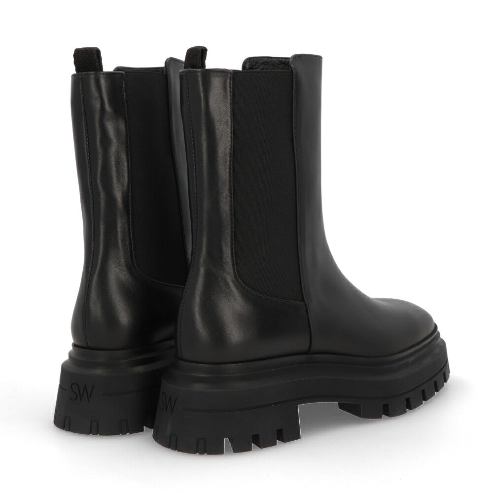 スチュアートワイツマン STUART WEITZMAN シューズ ブーツ レディース BEDFORD BOOTIE ブラック レザー サイドゴアブーツ 厚底ブーツ 無地 シンプル ショートブーツ SC754