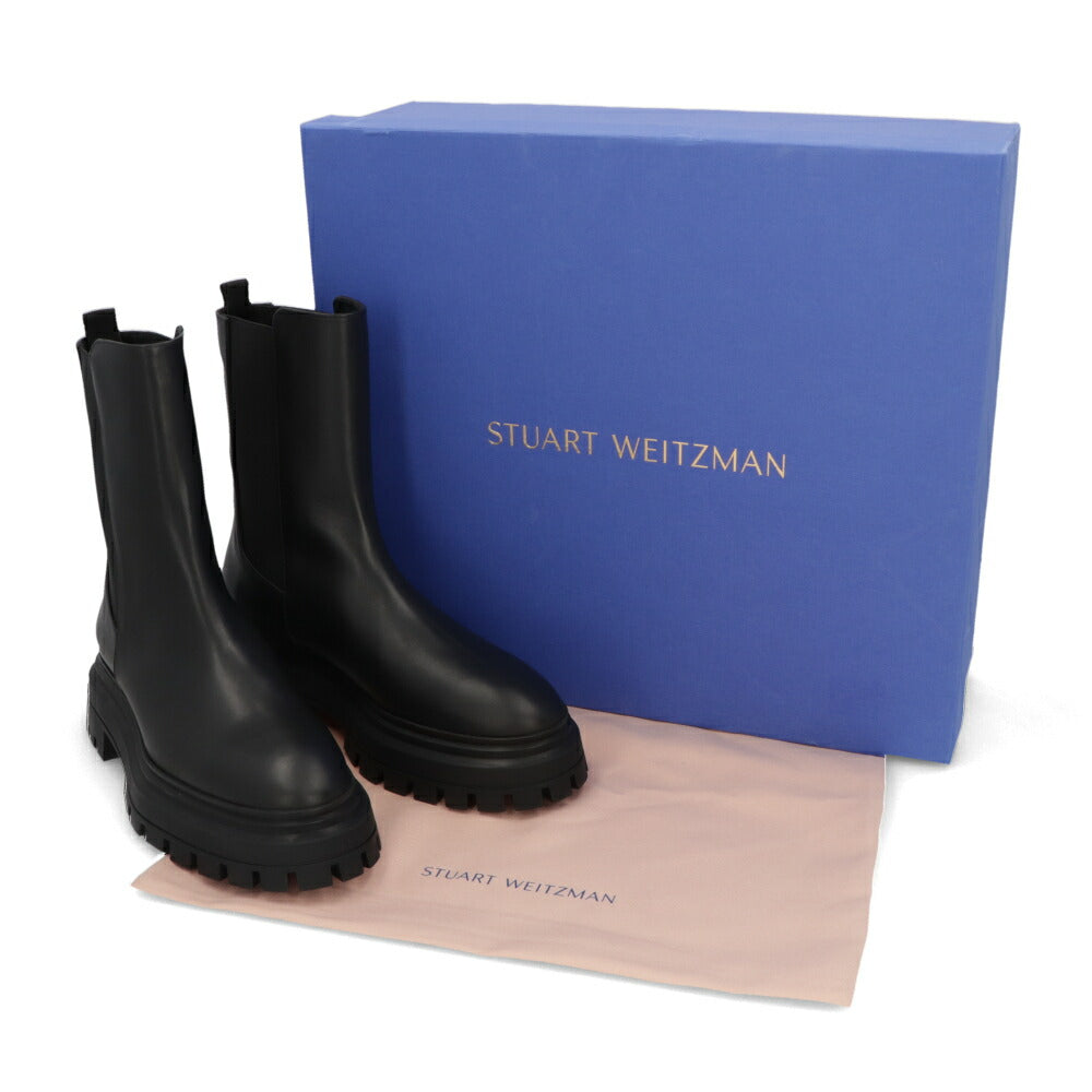 スチュアートワイツマン STUART WEITZMAN シューズ ブーツ レディース BEDFORD BOOTIE ブラック レザー サイドゴアブーツ 厚底ブーツ 無地 シンプル ショートブーツ SC754