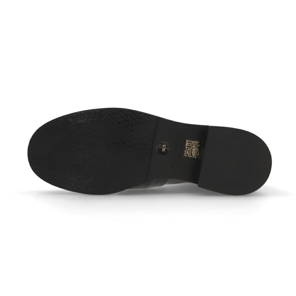スチュアートワイツマン STUART WEITZMAN シューズ ブーツ レディース SOFIA BOLD LOAFER BT ブラック レザー リボン レザーシューズ ヒール ショートブーツ SH075
