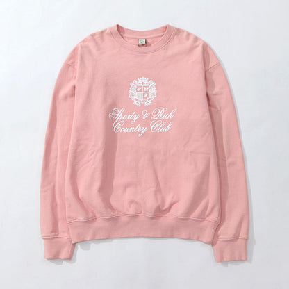 Sporty＆Rich トレーナー ピンク オーバーサイズ 裏起毛