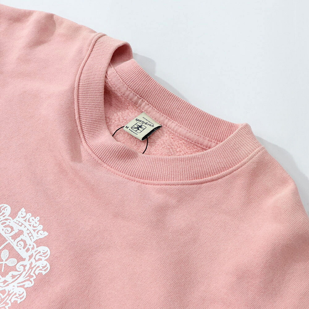 Sporty＆Rich トレーナー ピンク オーバーサイズ 裏起毛
