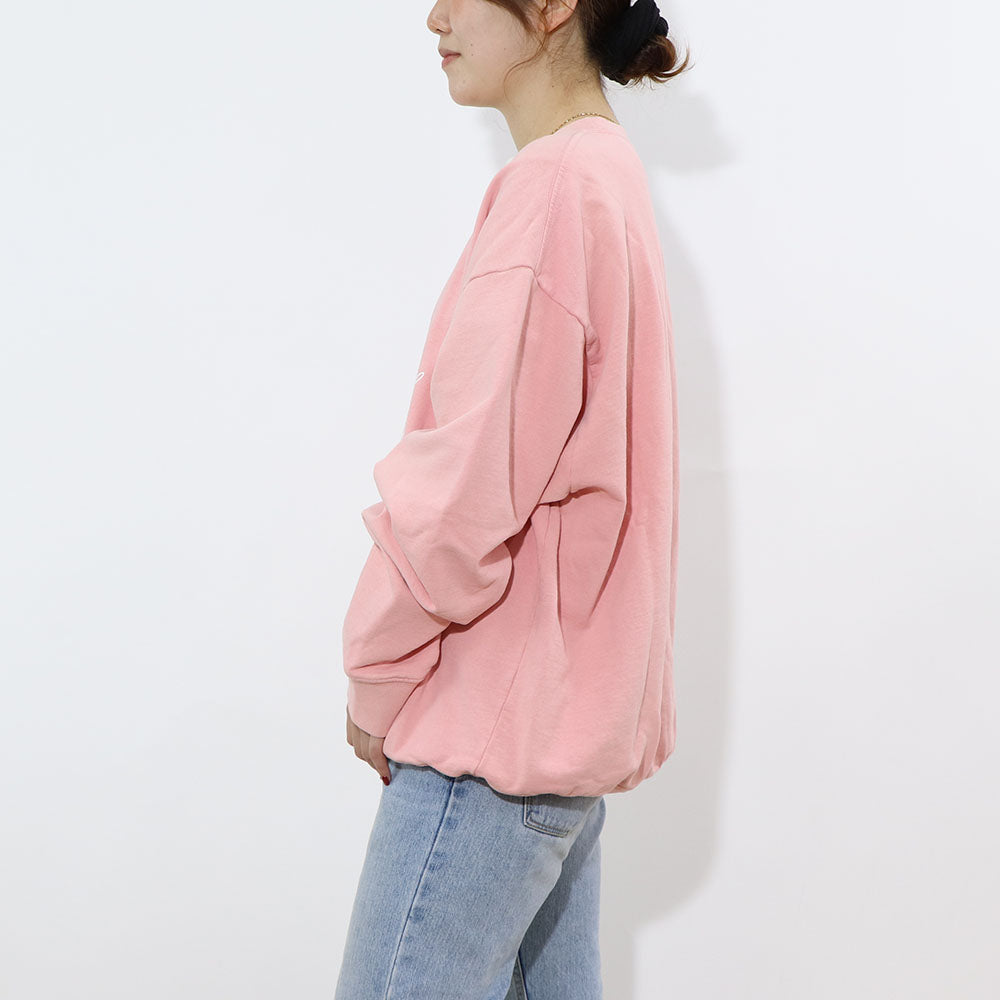 Sporty＆Rich トレーナー ピンク オーバーサイズ 裏起毛