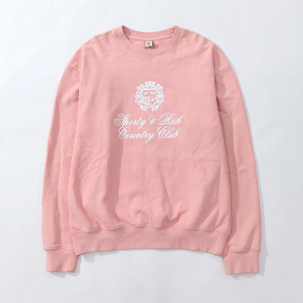 Sporty＆Rich トレーナー ピンク オーバーサイズ 裏起毛