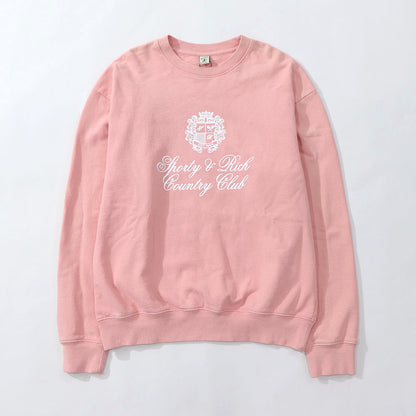 Sporty＆Rich トレーナー ピンク オーバーサイズ 裏起毛