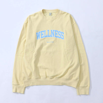 Sporty＆Rich トレーナー イエロー オーバーサイズ 裏起毛