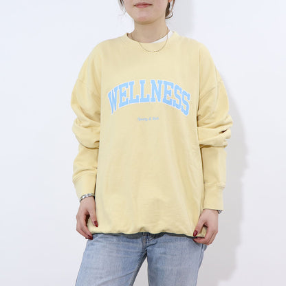 Sporty＆Rich トレーナー イエロー オーバーサイズ 裏起毛