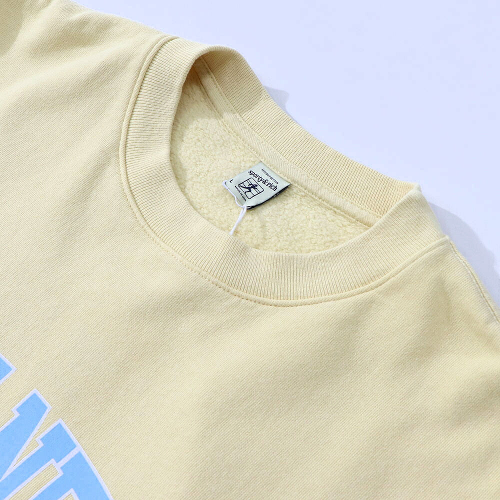 Sporty＆Rich トレーナー イエロー オーバーサイズ 裏起毛