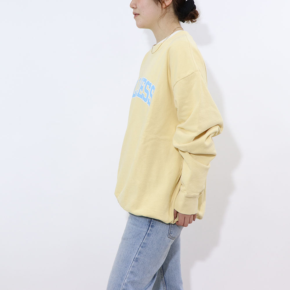 Sporty＆Rich トレーナー イエロー オーバーサイズ 裏起毛