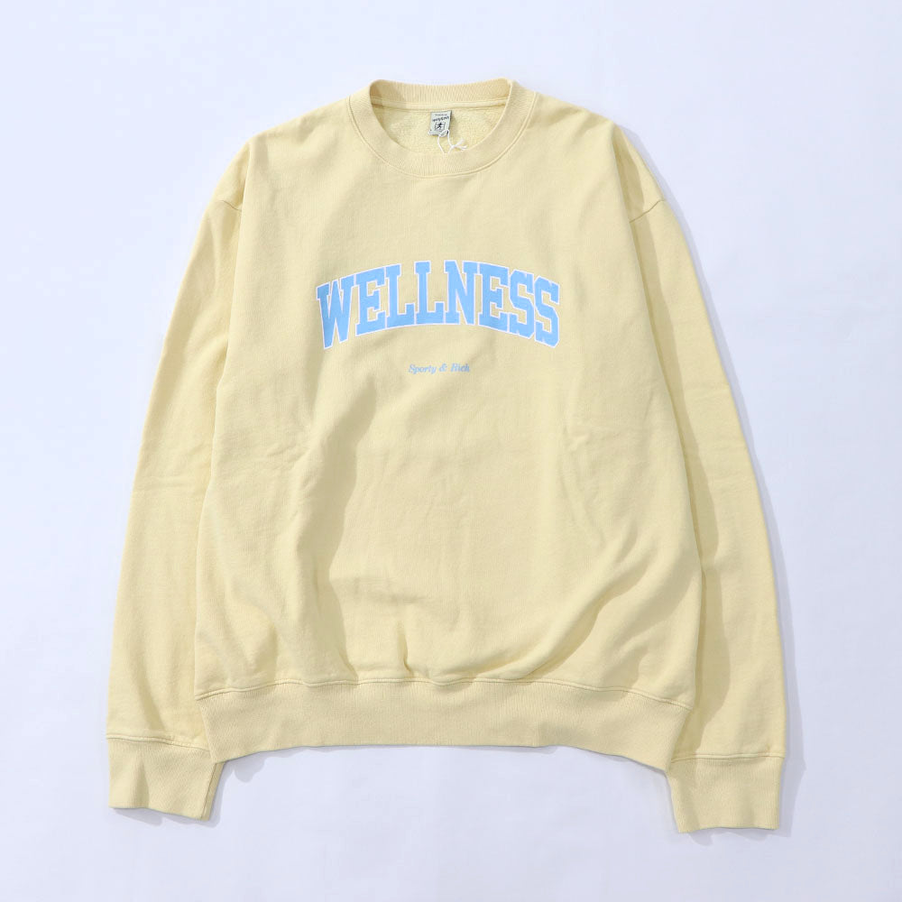 Sporty＆Rich トレーナー イエロー オーバーサイズ 裏起毛