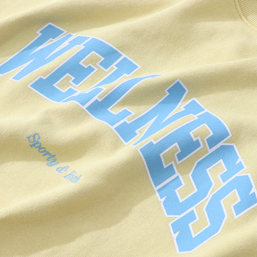 Sporty＆Rich トレーナー イエロー オーバーサイズ 裏起毛