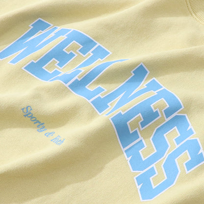 Sporty＆Rich トレーナー イエロー オーバーサイズ 裏起毛