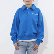 Sporty＆Rich トレーナー ブルー オーバーサイズ 裏起毛