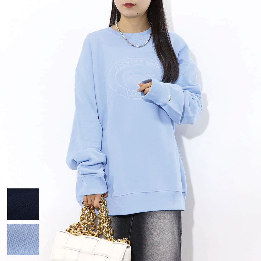 Sporty＆Rich×LACOSTE コラボ トレーナー ロゴプリント