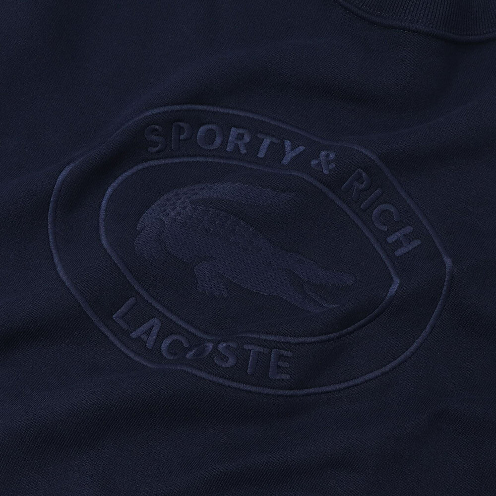 Sporty＆Rich×LACOSTE コラボ トレーナー ロゴプリント