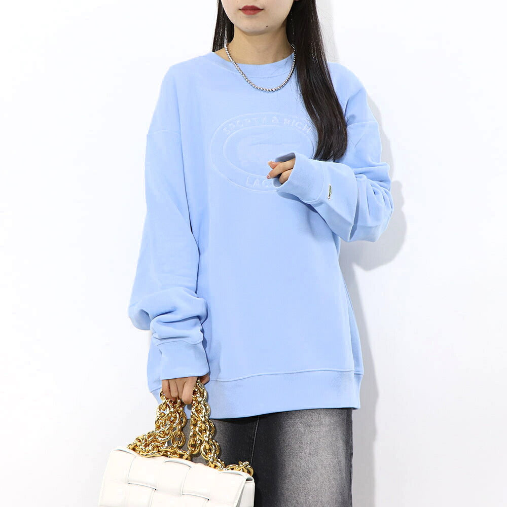 Sporty＆Rich×LACOSTE コラボ トレーナー ロゴプリント