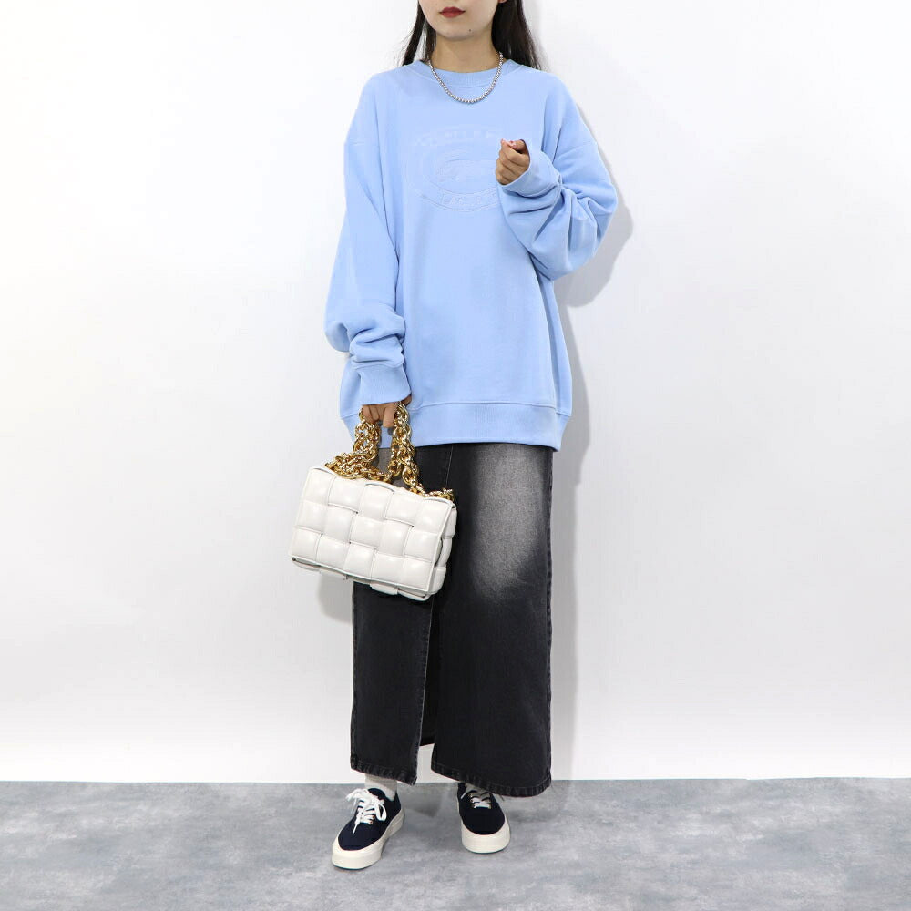 Sporty＆Rich×LACOSTE コラボ トレーナー ロゴプリント