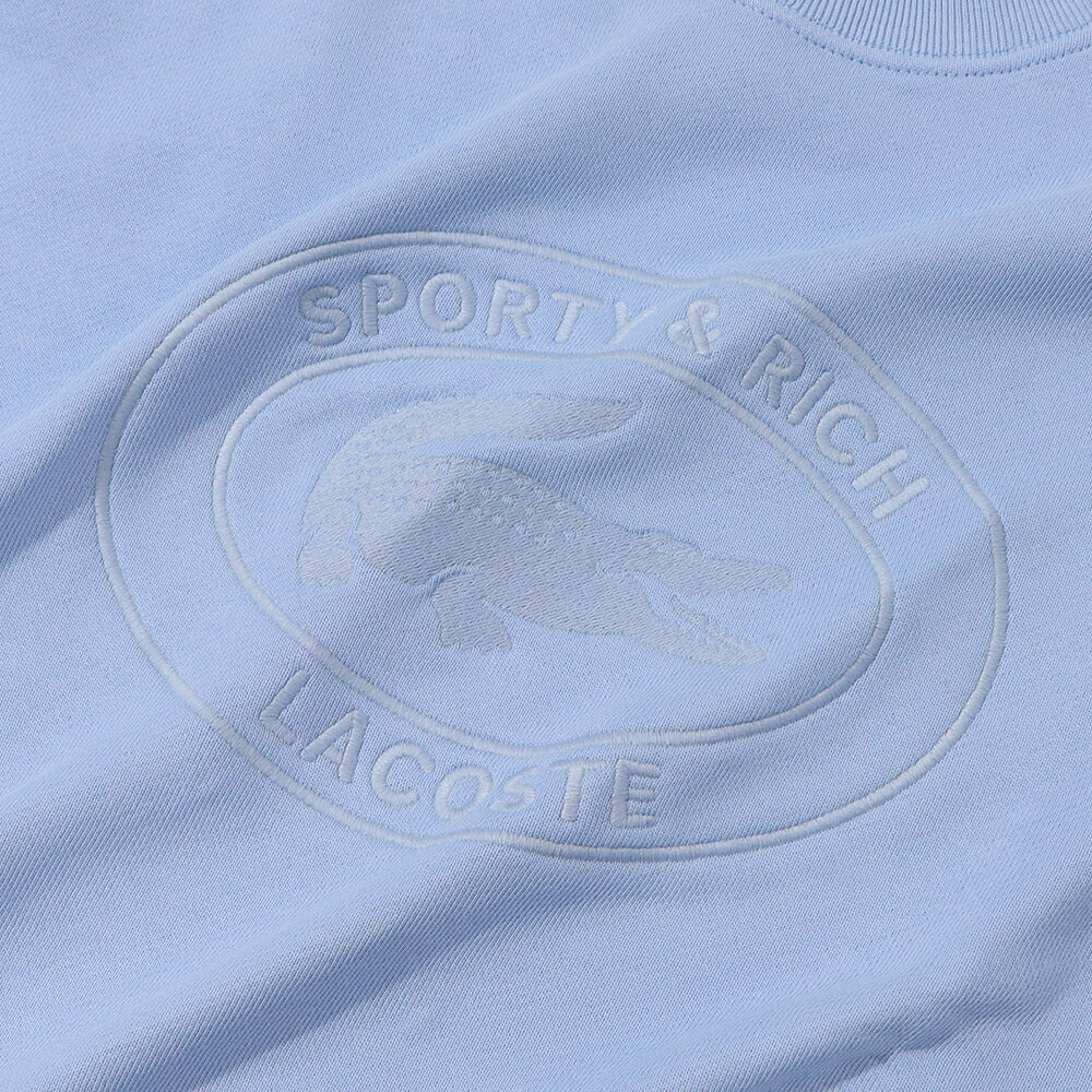 Sporty＆Rich×LACOSTE コラボ トレーナー ロゴプリント